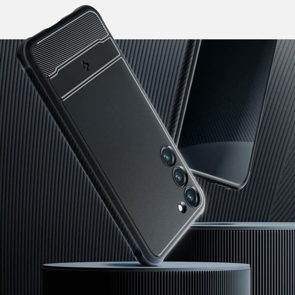 Spigen Galaxy S23 -kuori Rugged Armor - Musta Svart