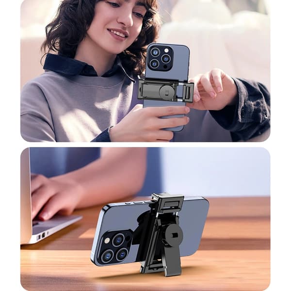 Selfiestick Teleskopstativ 1.3m Auminiumlegering Med Mobilhållare