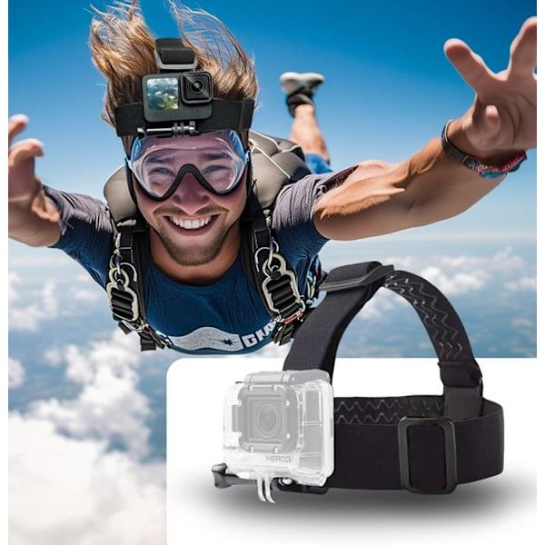 Tech-Protect Hovedbeslag GoPro/DJI - Sort Svart