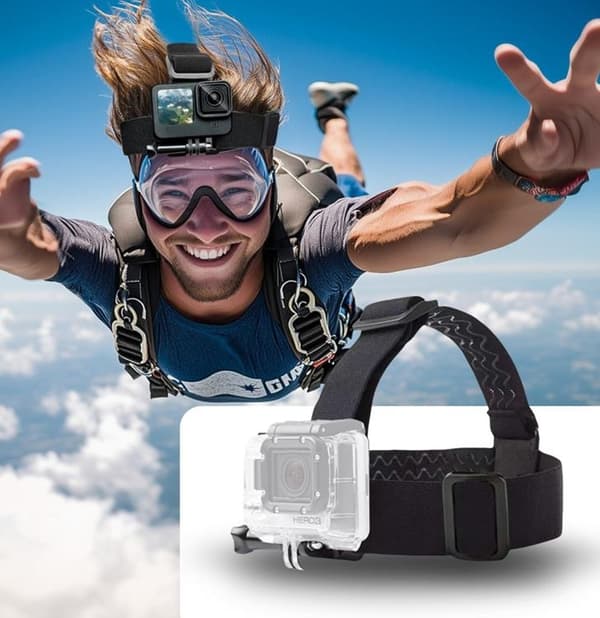 Tech-Protect Huvudfäste GoPro/DJI - Svart Svart