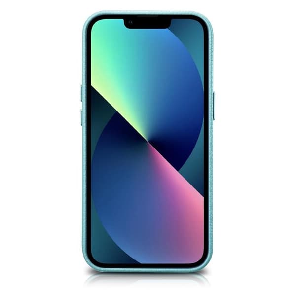 iCarer iPhone 14 Cover Magsafe Ægte Læder Litchi Premium - Grøn Grön