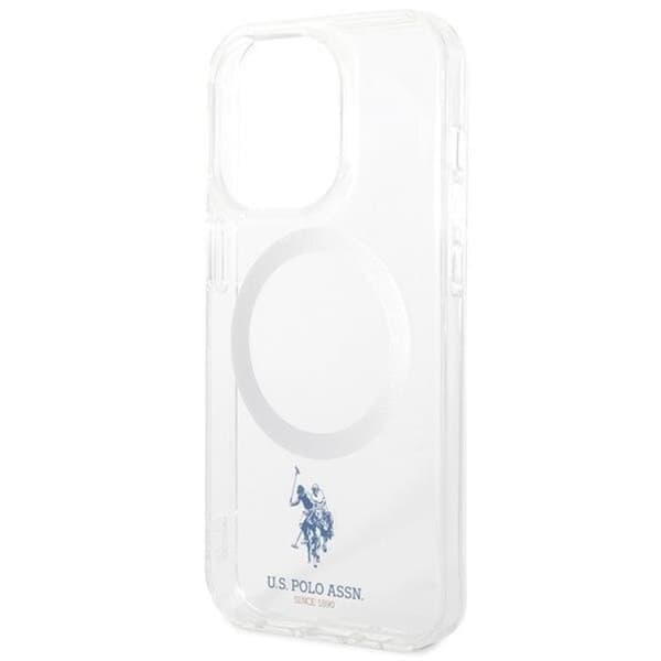 US Polo iPhone 15 Pro Mobilskal MagSafe Collection - Clear Transparent