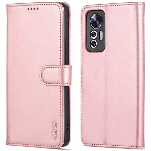 AZNS Xiaomi 12 Lite 5G Plånboksfodral Konstläder - Roséguld