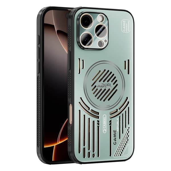 ABEEL Mobilskal till iPhone 16 Pro Aluminium + PC + TPU - Ljusgrön