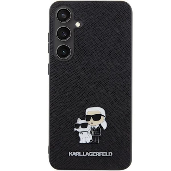 Karl Lagerfeld Galaxy S24 Mobilskal Saffiano Metal Pin Svart
