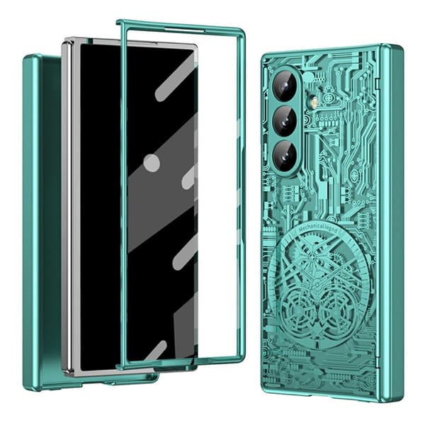 Mobilskal till Galaxy Z Fold7 Mechanical Legend Electroplating - Grön Grön