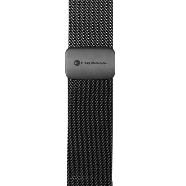 Forcell Apple Watch (38/40/41) Magnetisk rustfrit stål armbånd Svart