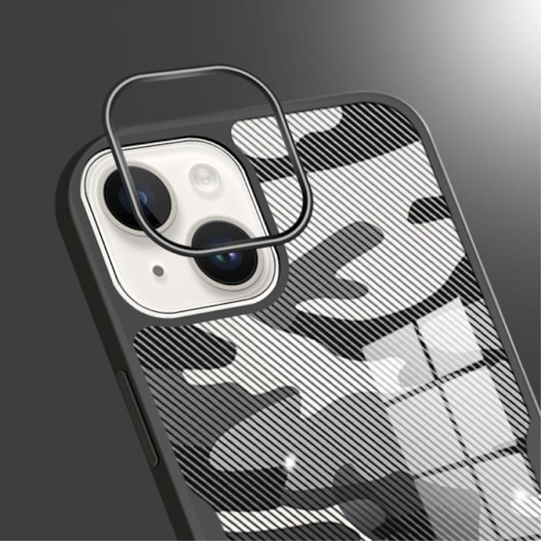 Rzants iPhone 14 Skal Camouflage - Svart