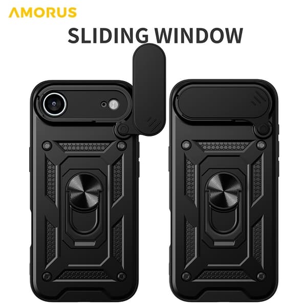AMORUS Mobilskal till iPhone Air Med Kameralinsreglage - Silver Silver
