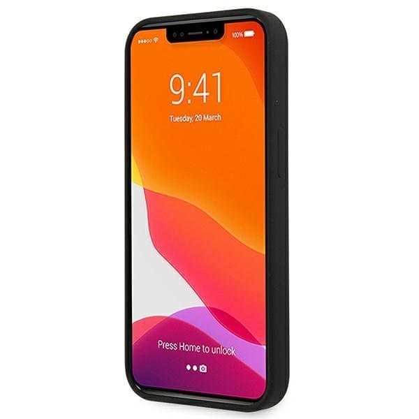Guess Silicone 4G Logo Cover iPhone 13 mini - Sort Black