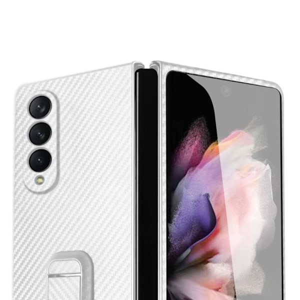 Carbon Fiber Mobilskal till Samsung Galaxy Z Fold 3 - Vit Vit