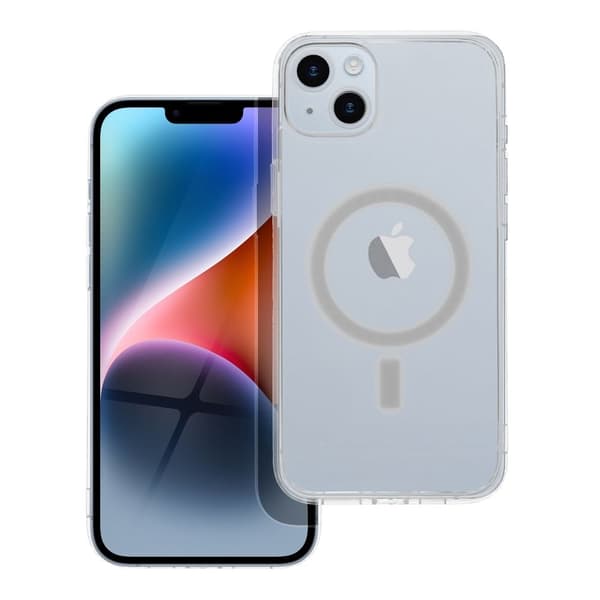 CLEAR Magsafe cover-etui med kameradæksel til iPhone 14 PLUS Transparent