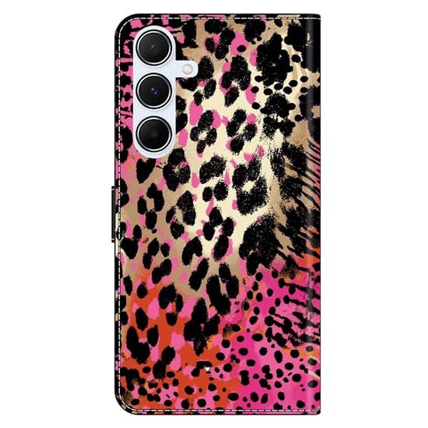 Galaxy A17 5G Plånboksfodral Pattern Printing - Svart/Röd Spots Svart