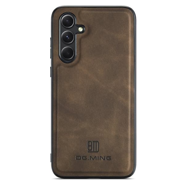 DG.MING Mobilskal till Samsung Galaxy A36 5G PU Läder Hybrid Brun
