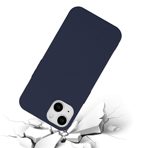 iPhone 15 Plus Mobilskal TPU Matte Slim-Fit - Blå