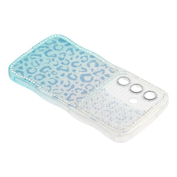 Mobilskal för Samsung Galaxy S26 TPU med rhinestones - Gradient Blå