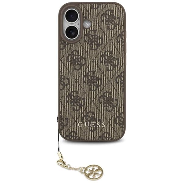 Guess Mobilskal till iPhone 17 MagSafe 4G Charms Collection - Brun Brun