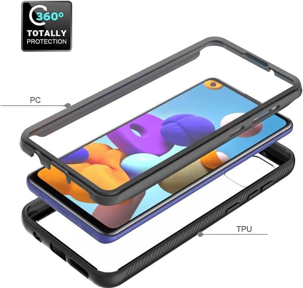 Tech-Protect Defense360 Galaxy A21s - Sort Black