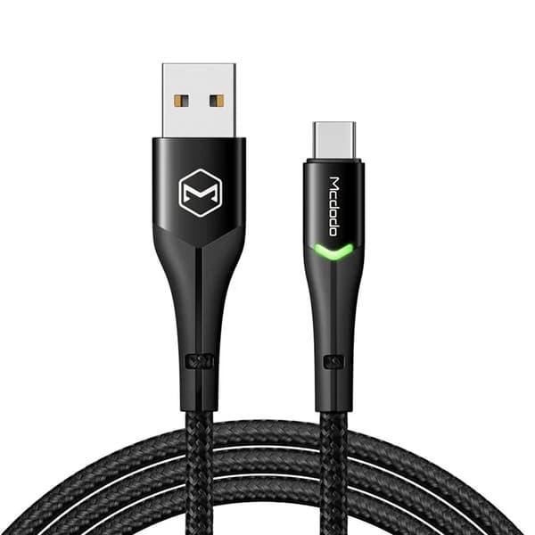 MCDODO USB-A - USB-C Kabel 1m MDD CA-7960 - Svart Svart