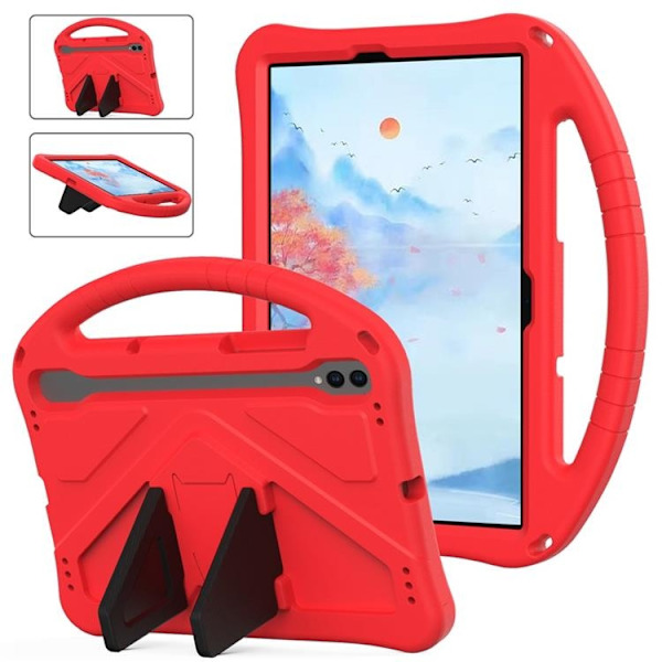 Mobilskal till Galaxy Tab S11 Kickstand Shockproof - Röd Röd