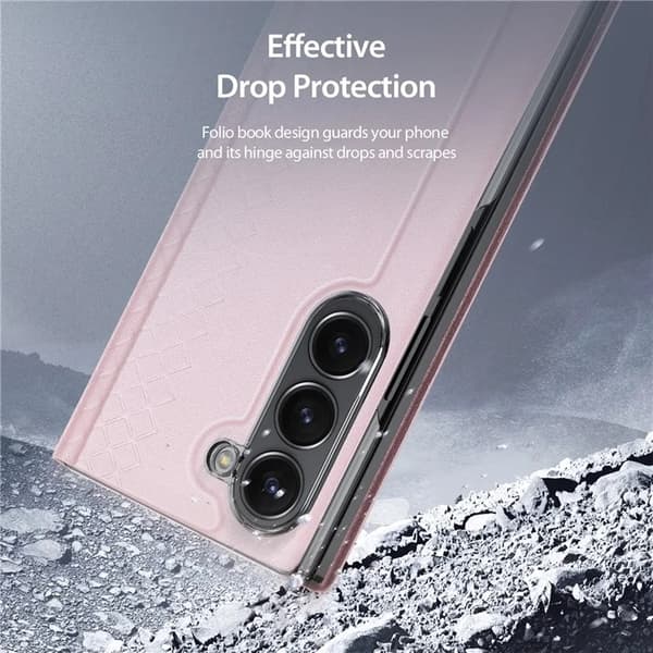 Dux Ducis Galaxy Z Fold 6 Plånboksfodral Bril Series - Rosa Rosa