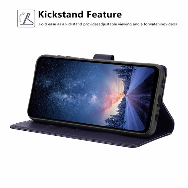 Plånboksfodral för Samsung Galaxy S26 Konstläder Ställ - Blå