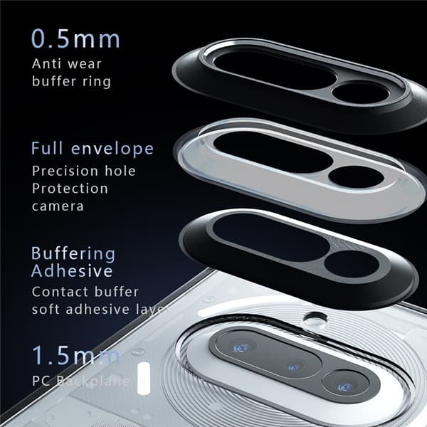 Mobilskal till Nothing Phone (3a) Matte Drop Proof - Svart Svart