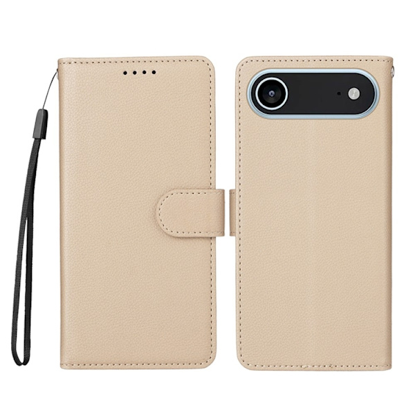 iPhone Air Plånboksfodral RFID Blocking med Handledsrem Beige