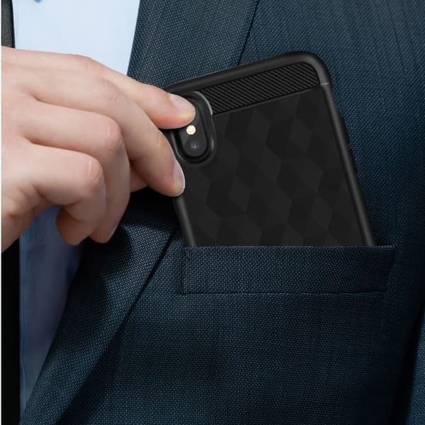 IVSO Geometrisk Hexagon Cover til iPhone XS / X - Pink Pink