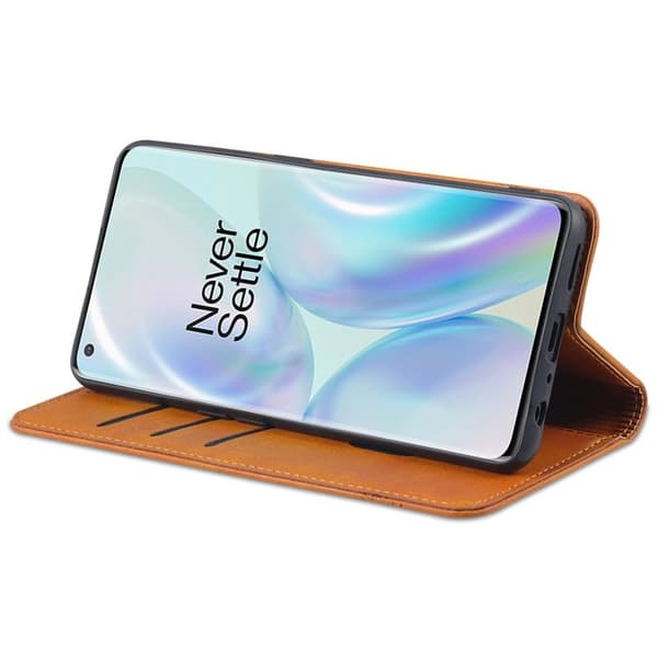 AZNS Flip Plånboksfodral Konstläder - Blå för OnePlus Nord CE 5G