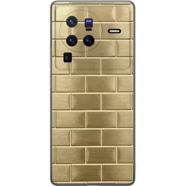 Mobilskal till vivo X80 Pro med Gyllene Murstenar