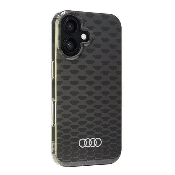 Audi Mobilskal till iPhone 16 Plus MagSafe IML Stitching - Svart Black