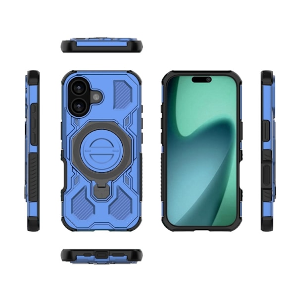 Mobilskal till iPhone 17 Rotating Kickstand - Mörkblå Blå