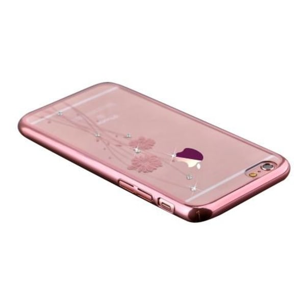Comma Skal med Swarovski-stenar till Apple iPhone 6(S) Plus - Ro