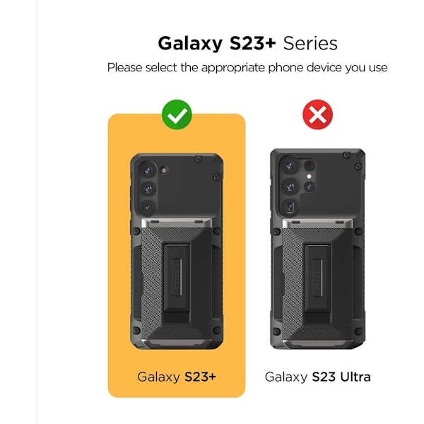 VRS DESIGN Damda Glide Hybrid Skal Galaxy S23 Plus - Svart