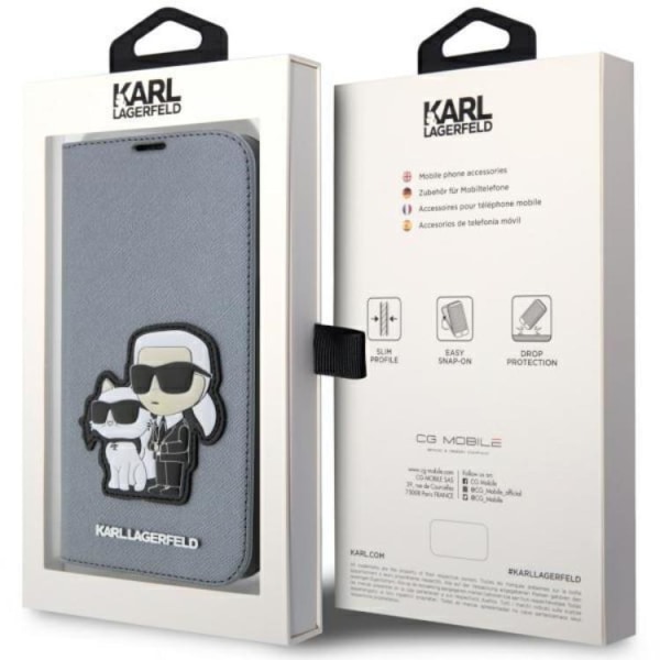 Karl Lagerfeld iPhone 14 Pro Plånboksfodral Saffiano Karl