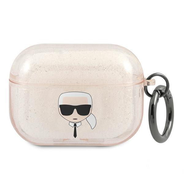 Karl Lagerfeld Glitter Karl`S Head Cover Airpods Pro - kultaa Yellow