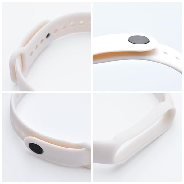 Xiaomi Mi Smart Band 5/6/7 Armbånd Silikone 11 - Sort Vit