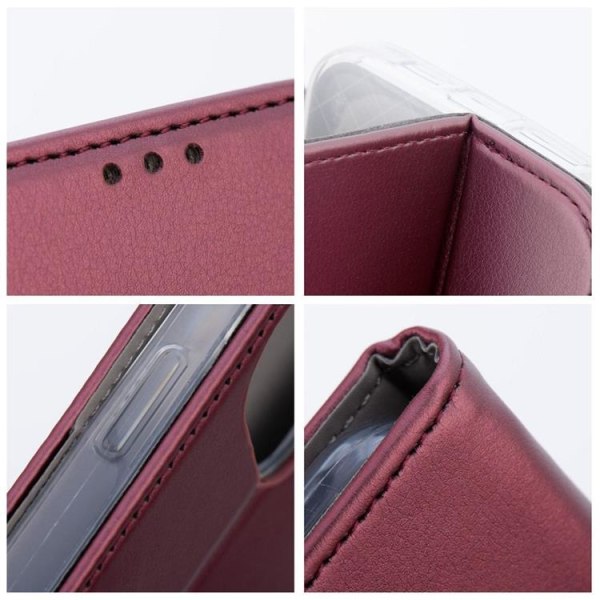 Galaxy S23 Plus Lompakkokotelo Smart Magneto Book - Burgundy