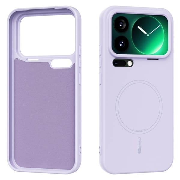 ABEEL Mobilskal till Xiaomi 17 Pro Max MagSafe Lila Liquid Silicone