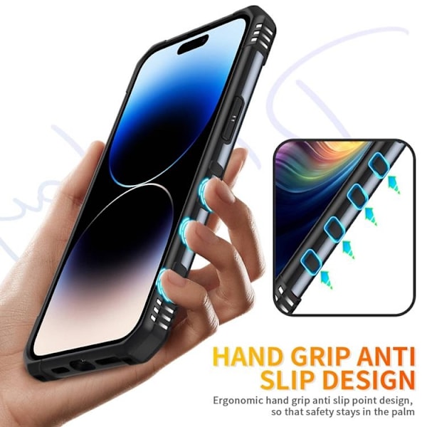 iPhone 14 Pro Skal Ringhållare Armor - Grå