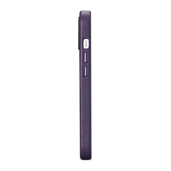iCarer iPhone 14 Skal MagSafe Äkta Läder - Mörklila