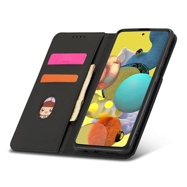 Galaxy A13 5G Plånboksfodral Magnet Stand - Svart Svart