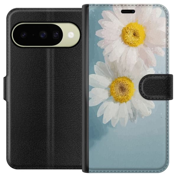 Google Pixel 10 tegnebog med sommerblomster