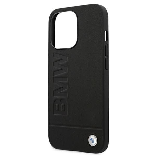 BMW-kuori iPhone 13 Pro Max Signature Logo Imprint - Musta Black