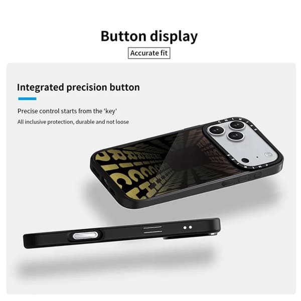 Mobilskal till iPhone 17 Pro Max MagSafe Aluminium Silikon Svart
