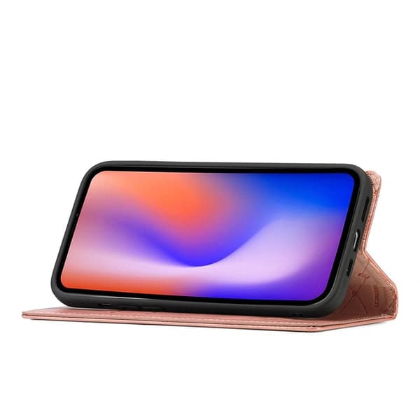 LC.IMEEKE Mobilskal till iPhone 12 Pro Max KonstLäder - Roséguld