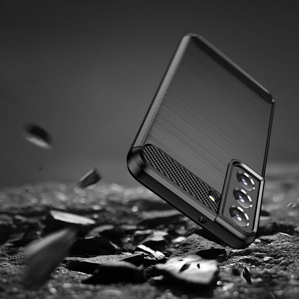 Galaxy S23 Plus Skal Carbon Silicone Flexible - Svart Svart