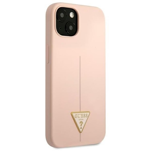 Guess iPhone 13 Skal Silicone Triangle - Rosa Rosa