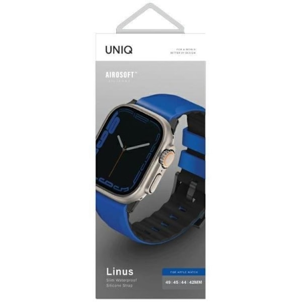 Uniq Apple Watch (45mm) Series 9 Band Linus - Blå